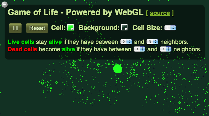 Screenshot of lifeGL